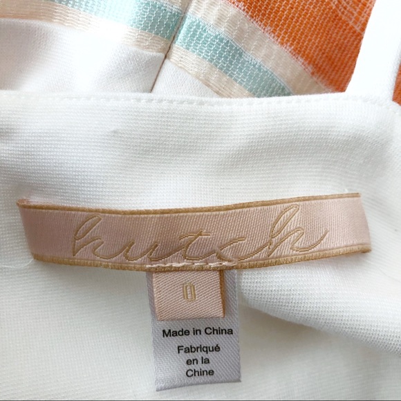 SOLD Anthro 🌸 Hutch Striped Frayed Halter Dress - Picture 5 of 7